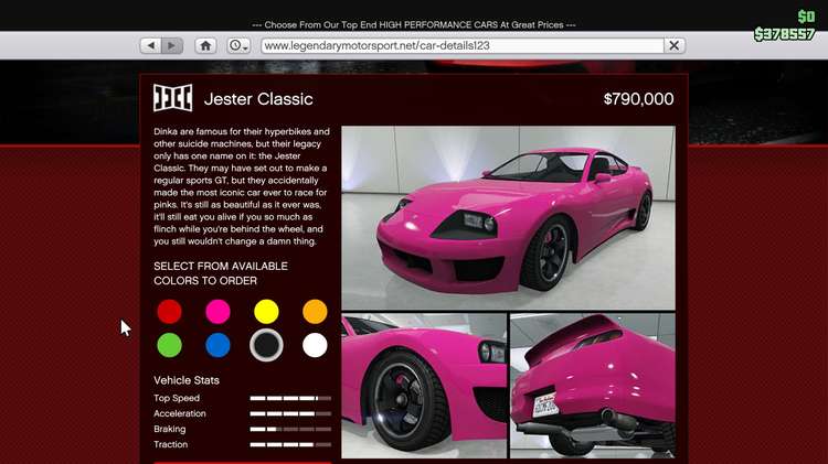 Dinka Jester Classic GTA 5 Online Vehicle Stats, Price, How To Get