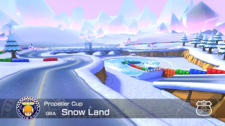 Mario Kart 8 Deluxe - Booster Course Pass Wave 2: Propeller Cup Snow Land  150cc Gameplay - IGN