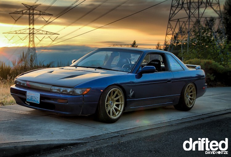 clean blue nissan silvia s13 coupe