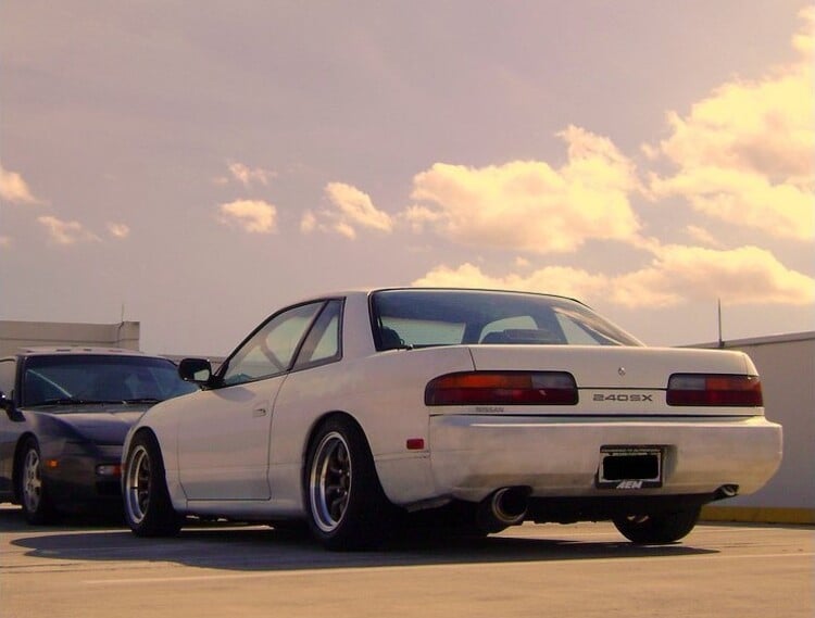 white back silvia s13 coupe