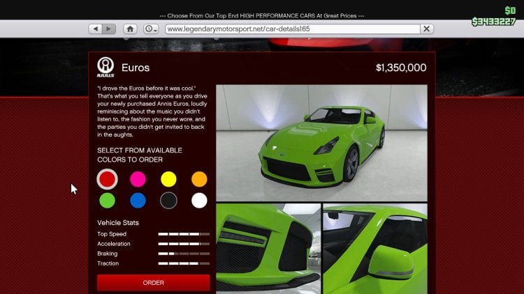 annis euros jdm cars in gta-5