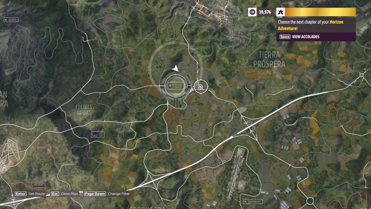 map location stadium stunt park forza horizon 5