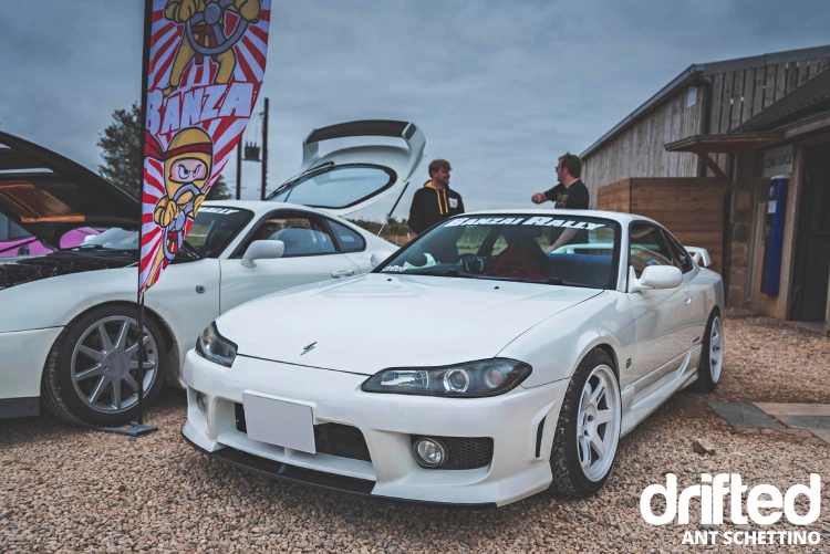 joe terrell nissan silvia s15 on banzai rally stand