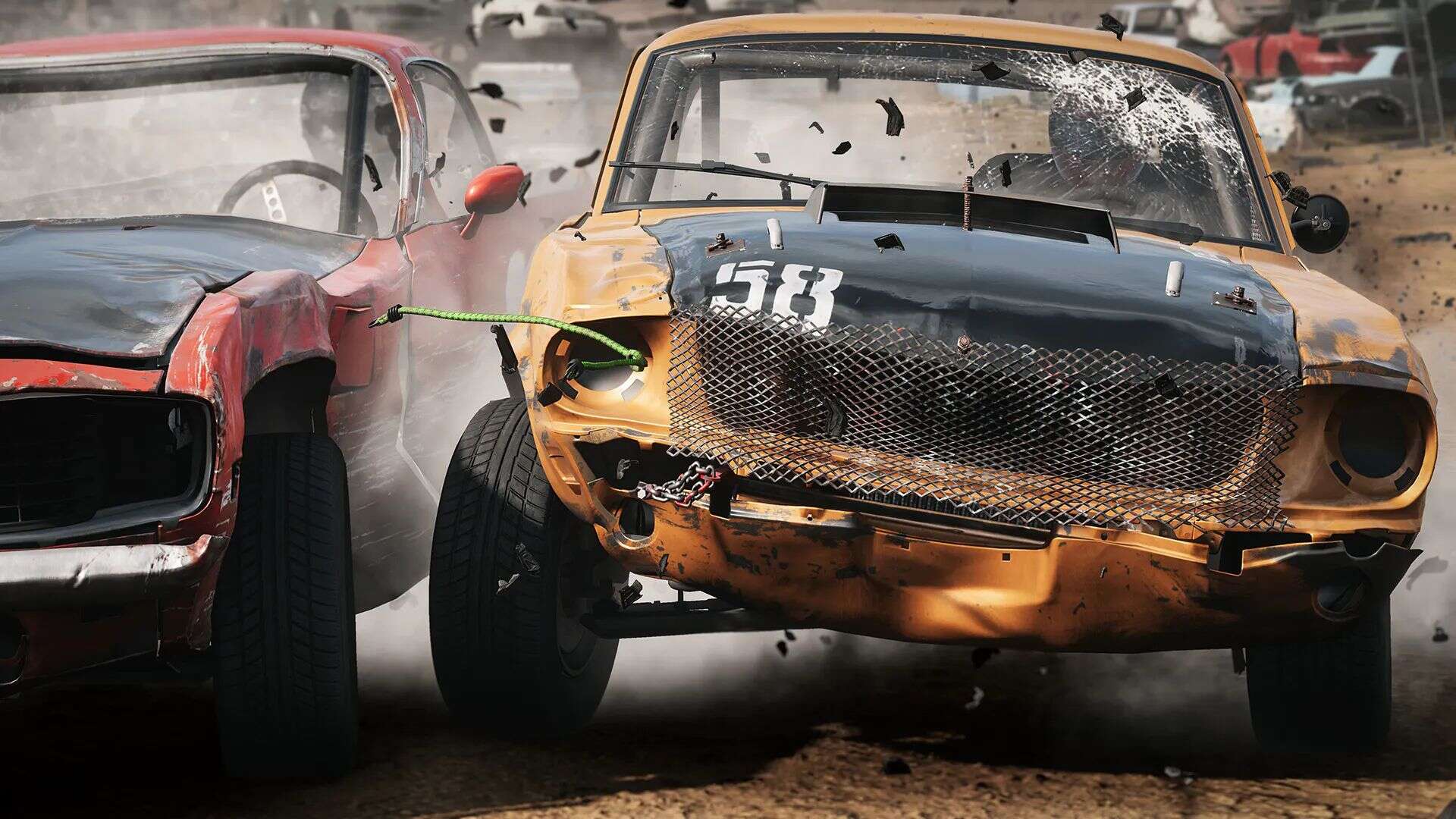 Wreckfest 2 Officially Announced – Buckle Up For Next-Gen Derby Chaos - Image big crash bungee cord smashed windscreen wreckfest 2