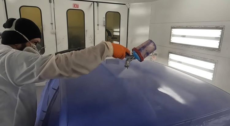 paint porsche maritime blue adam lz e36 rebuild