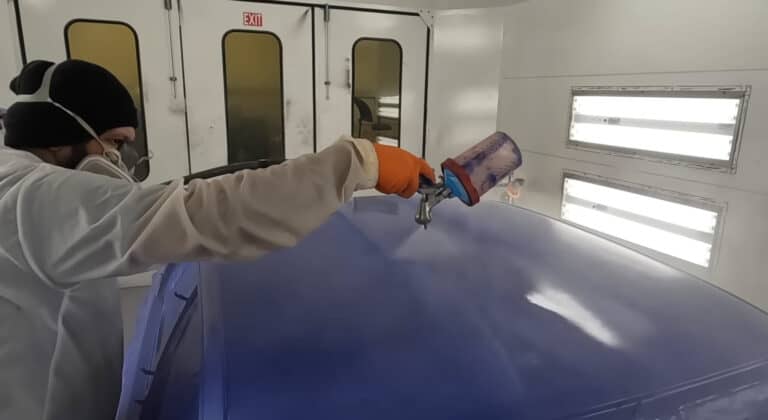 Can Adam LZ's One-Week E36 Rebuild Make It To FD Seattle? - Image paint porsche maritime blue adam lz e36 rebuild