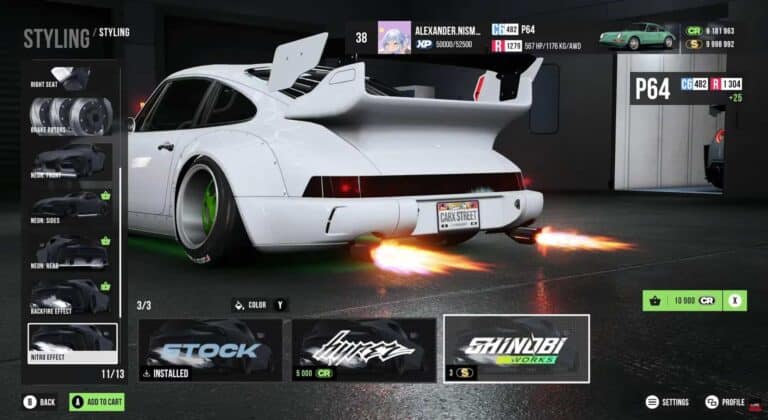 porsche 911 flame spitting rwb widebody carx street pc gameplay trailer