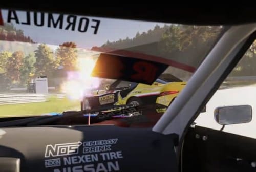 thumbnail chris forsberg in car fredric aasbo chase forza motorsport drift mode