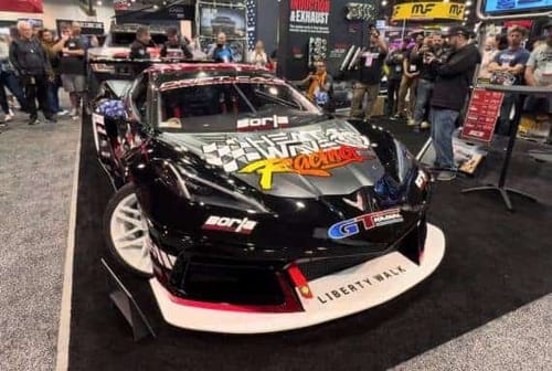 thumbnail matt field unveils worlds first manual c8 corvette at sema show