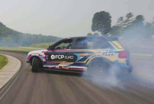 thumbnail ls swapped-porsche cayenne drifting racetrack big angle v8 ls2