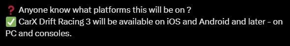console release carx faq