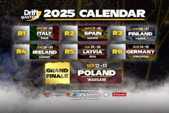 Drift Masters 2025 Calendar – Events & Dates | Drifted.com