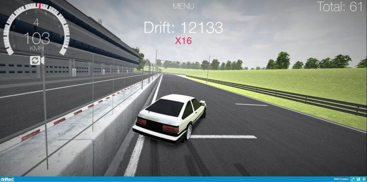 wall run tap run the wall toyota ae86 nishuri track drift hunters