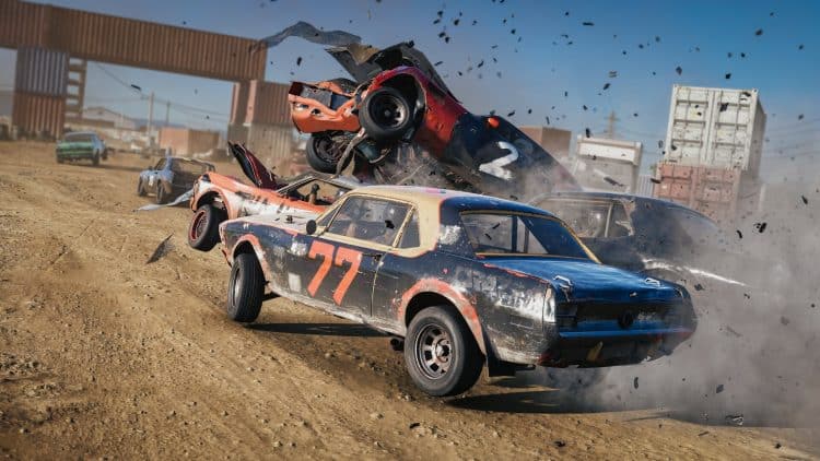 wreckfest 2 huge crash