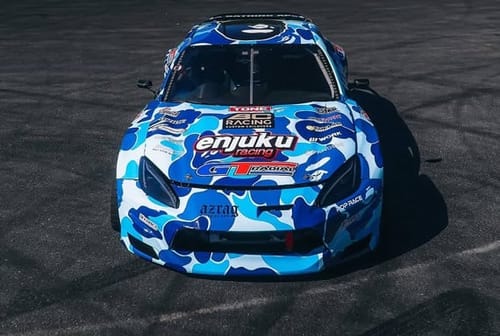 thumbnail daigo saito unveils crazy bape clad toyota gr86 for formula drift return