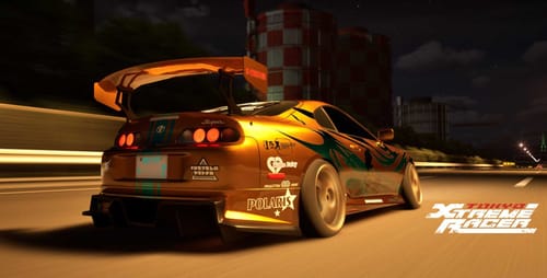 tokyo xtreme racer txr rear view rolling shot photo mode toyota supra rear window stickers