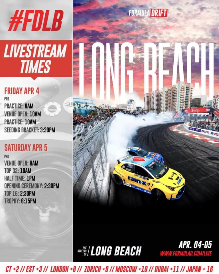 Formula DRIFT 2025 Round 1: Long Beach – Preview & Livestream - Image Formula DRIFT 2025 Round 1: Long Beach – Preview & Livestream - Image 7