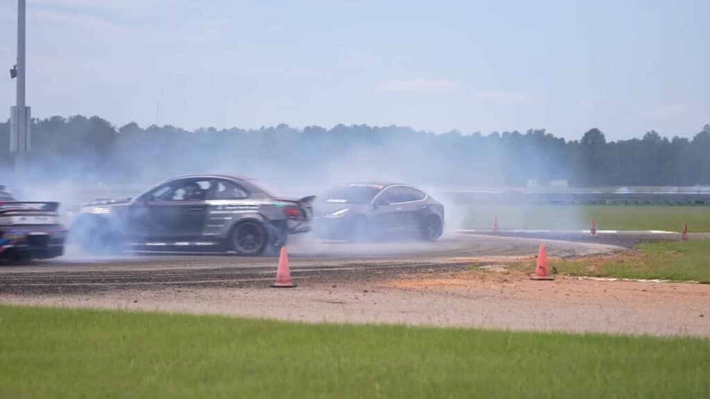 Chelsea DeNofa Takes The Drifting Tesla To The Track, Chaos And Backies Follow - Image 8