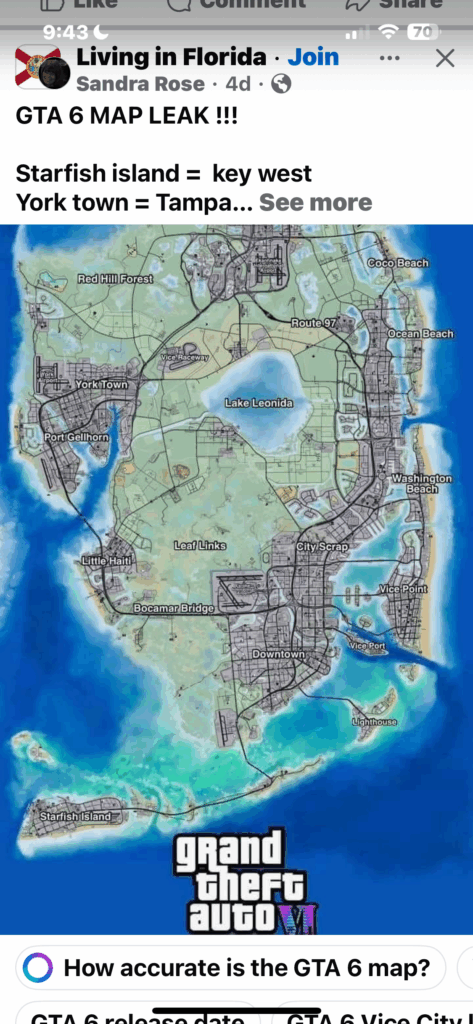 GTA 6 Map 'Leak' From Gamescom Booth Goes Viral - But Is It Legit? - Image GTA 6 Map 'Leak' From Gamescom Booth Goes Viral - But Is It Legit? - Image 11