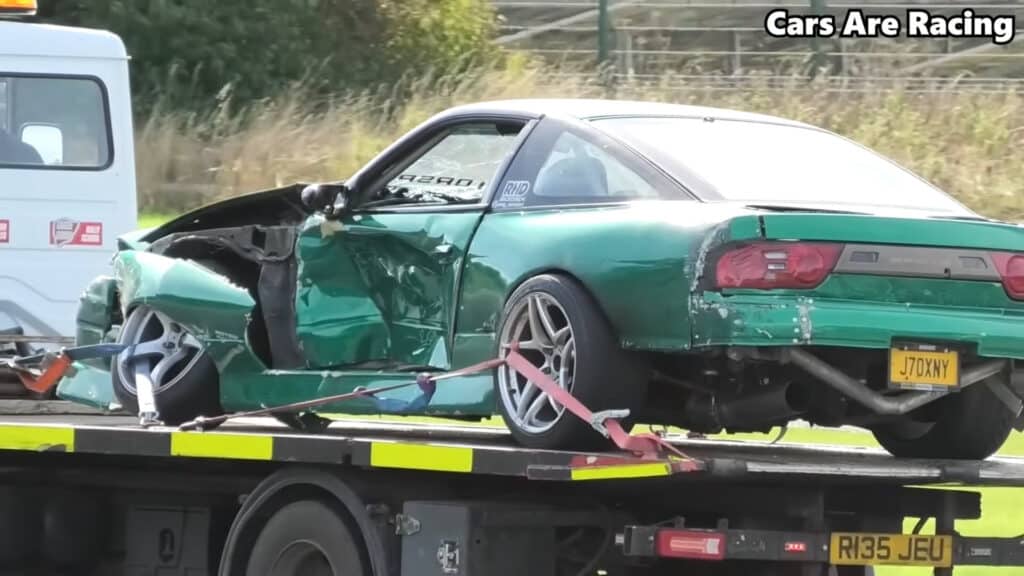 Becky Evans' S15 Destroyed In High-Speed Entry Crash With A Stationary Car - Image 10