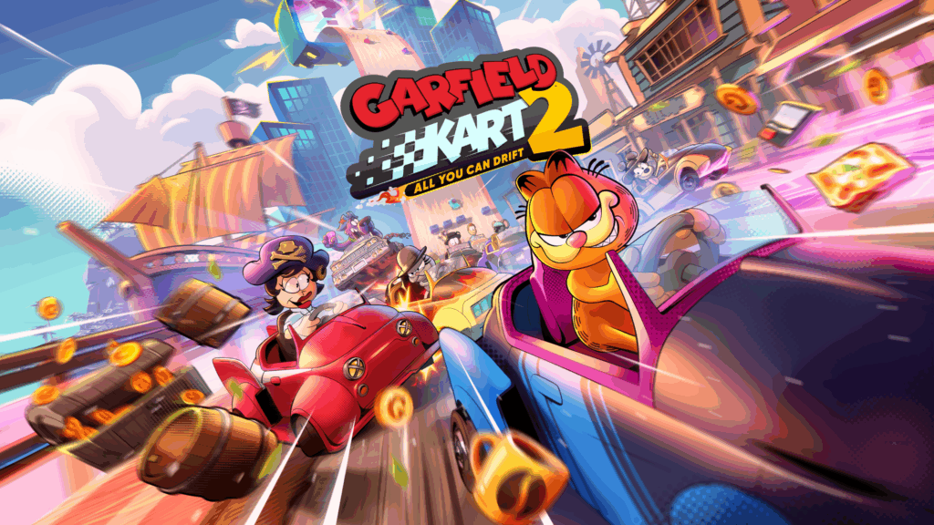 Lasagna Meets Opposite Lock - 'Garfield Kart 2: All You Can Drift