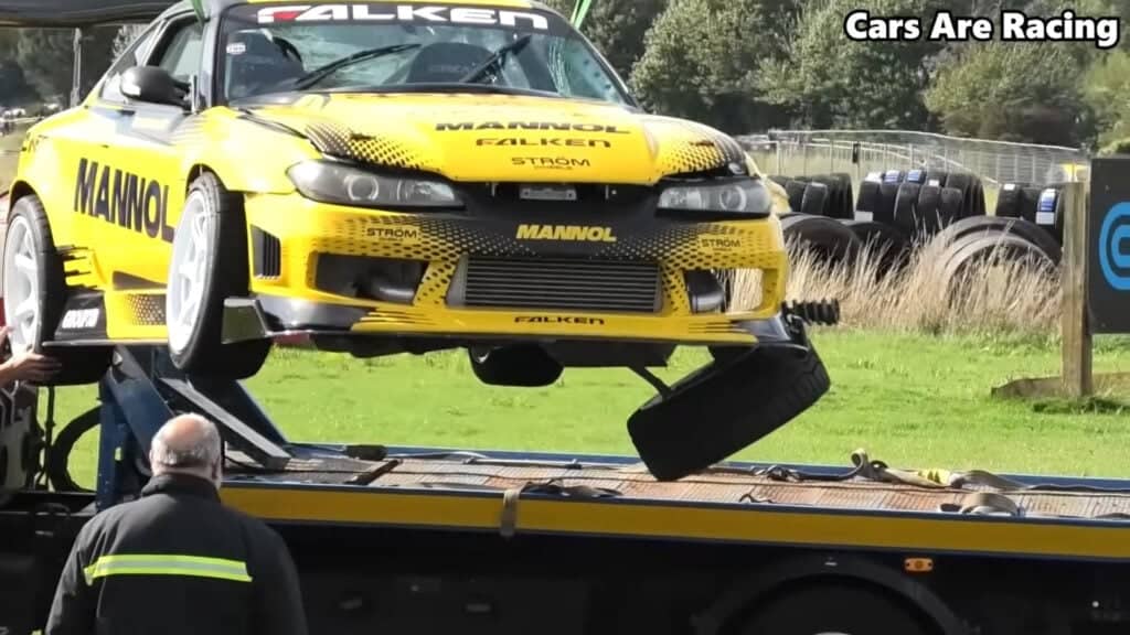 Becky Evans' S15 Destroyed In High-Speed Entry Crash With A Stationary Car - Image 9