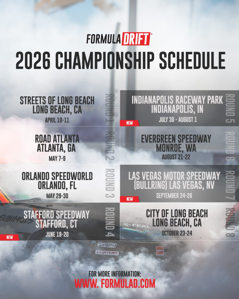 Formula DRIFT 2026 Schedule Adds Three New Venues - Image 4